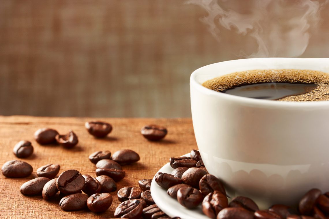 cafeína en el café tostado