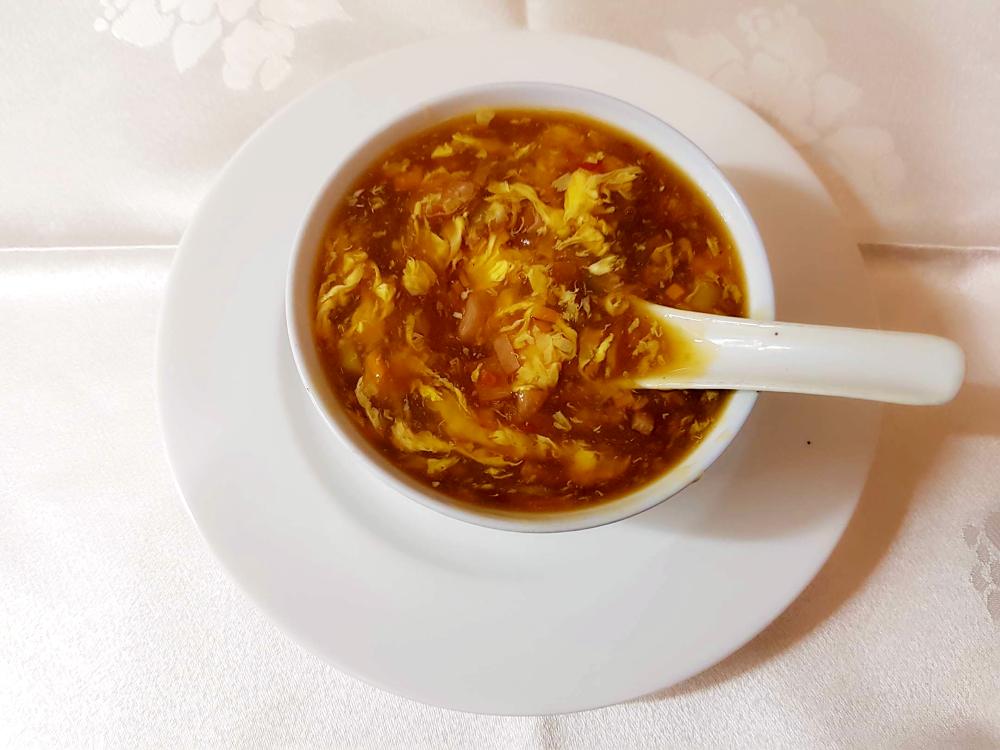 sopa agridulce restaurante chino