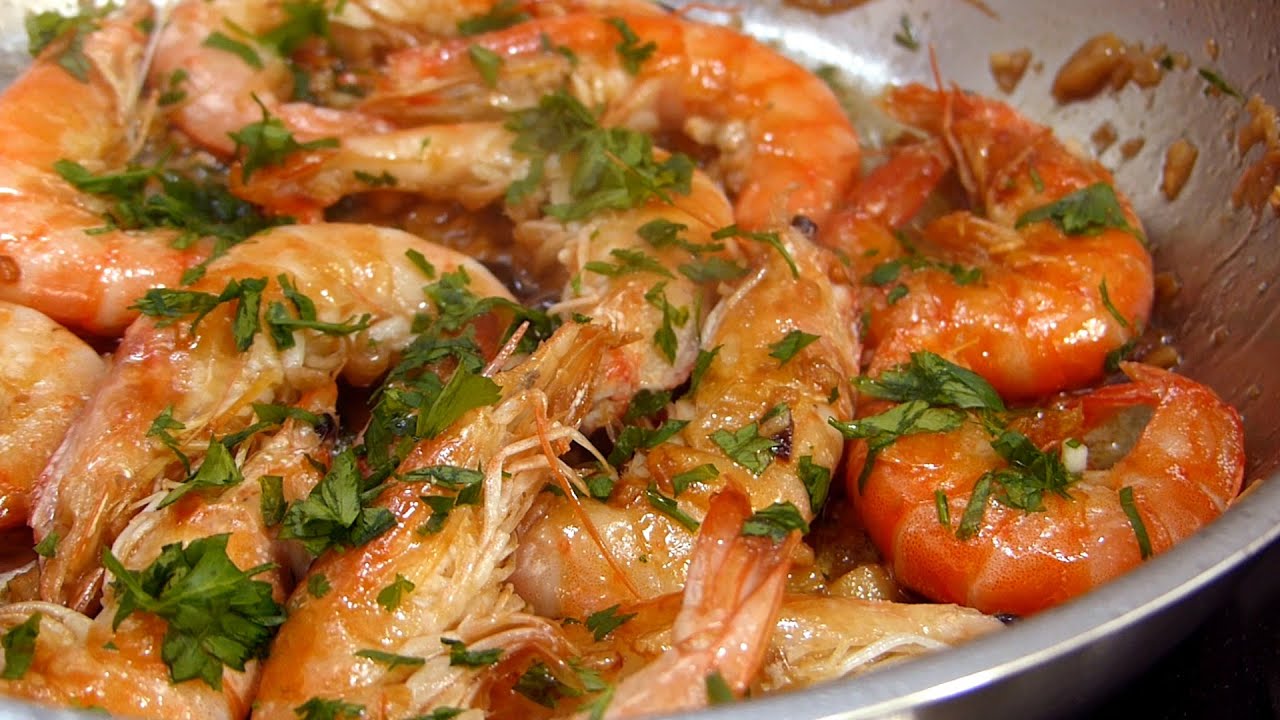 langostinos al ajillo