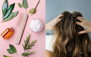 mujer con tratamiento de cabello