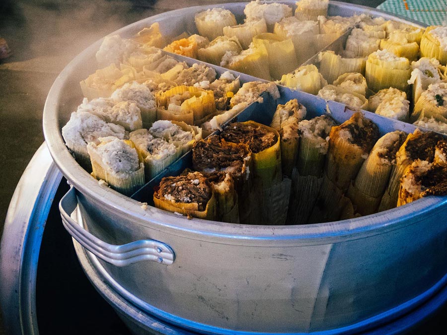 comida en las posadas